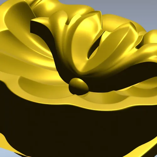 Shell-Scroll Corbel STL for CNC