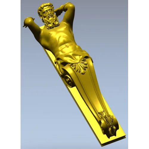 Кронштейн-атлант в классическом стиле - 3D модель STL для ЧПУ