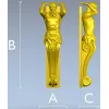 Кронштейн-атлант в классическом стиле - 3D модель STL для ЧПУ