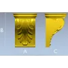 Акантовая декоративная опора в формате STL для ЧПУ