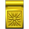 Rosette Scroll Bracket - STL 3D model for CNC milling