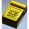 Rosette Scroll Bracket - STL 3D model for CNC milling