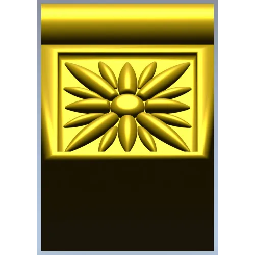 Rosette Scroll Bracket - STL 3D model for CNC milling