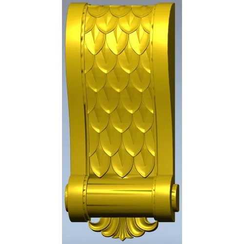 Decorative bracket 3D model in STL for CNC carving