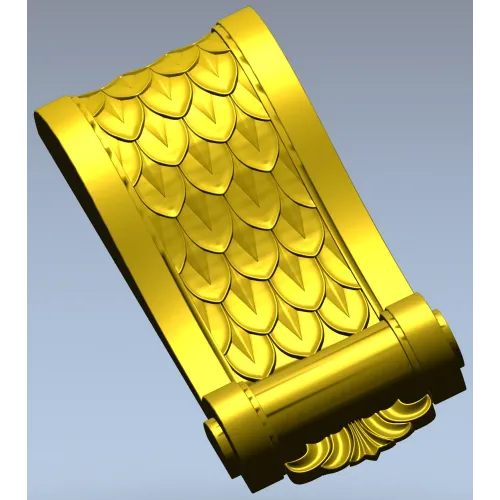 Decorative bracket 3D model in STL for CNC carving