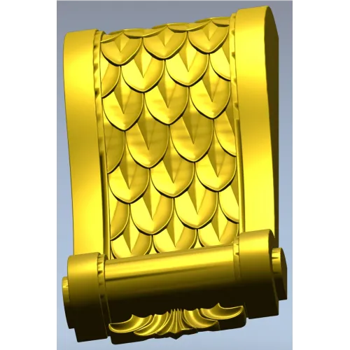Decorative bracket 3D model in STL for CNC carving