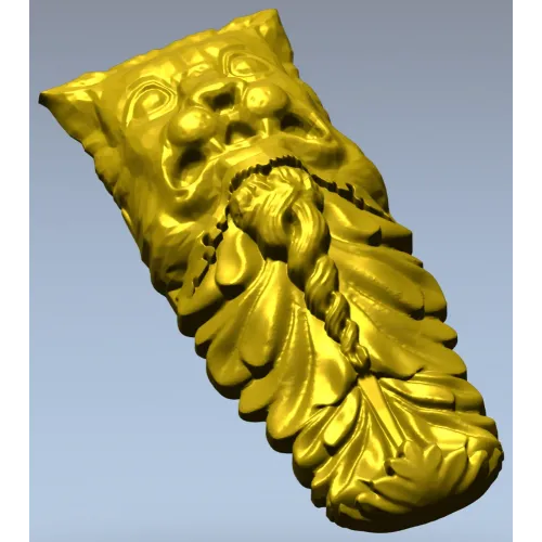 Маскарон-кронштейн для ЧПУ - 3D модель STL для фрезеровки