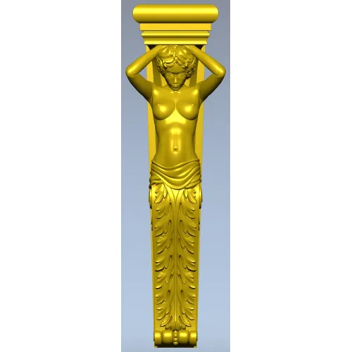Muse Caryatid Bracket STL for CNC