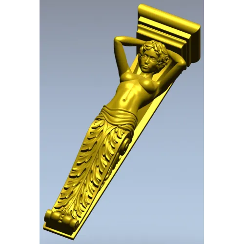 Muse Caryatid Bracket STL for CNC