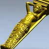 Muse Caryatid Bracket STL for CNC