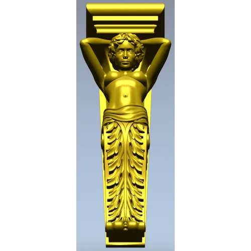 Muse Caryatid Bracket STL for CNC