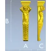 Muse Caryatid Bracket STL for CNC