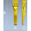 Классический кронштейн-атлант в формате STL для ЧПУ