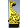 Декоративный кронштейн в барочном стиле - STL модель для ЧПУ