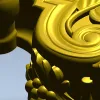 Кронштейн с акантом и гроздью - 3D модель STL для ЧПУ