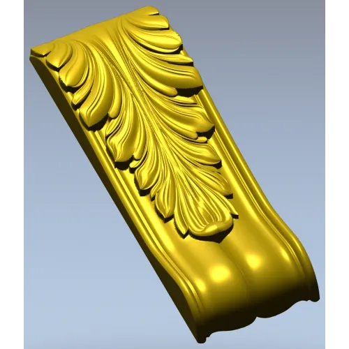 Ornate Acanthus Bracket - STL for CNC