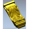 Декоративный кронштейн с акантом - STL 3D модель для ЧПУ