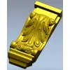 Декоративный кронштейн с акантом - STL 3D модель для ЧПУ