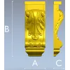 Декоративный кронштейн с акантом - STL 3D модель для ЧПУ