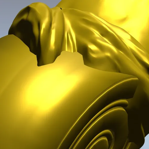 Elysian Caryatid Bracket - high-relief STL 3D model for CNC