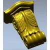 Acanthus Scroll Corbel - STL 3D model for CNC