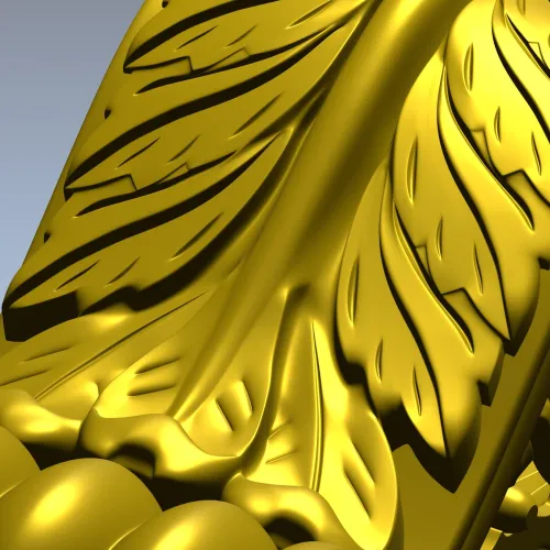 Acanthus Scroll Corbel - STL 3D model for CNC