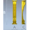Classic Laurel Corbel 3D STL for CNC Router
