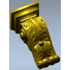 Декоративный кронштейн с акантом - 3D модель в формате STL
