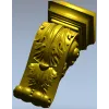Декоративный кронштейн с акантом - 3D модель в формате STL
