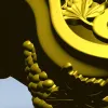 Кронштейн "Виноградный вензель" - декоративная STL 3D модель для ЧПУ