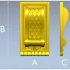 Scales & Scroll Decorative Bracket - STL 3D model for CNC