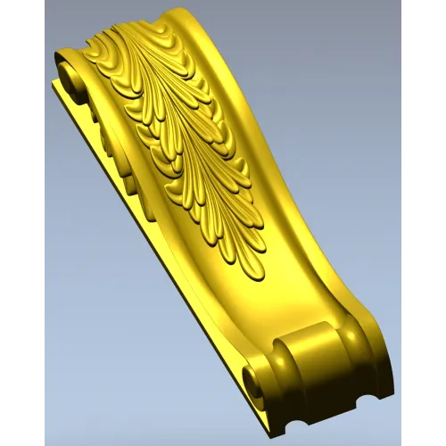 Acanthus Scroll Corbel - STL 3D model for CNC milling