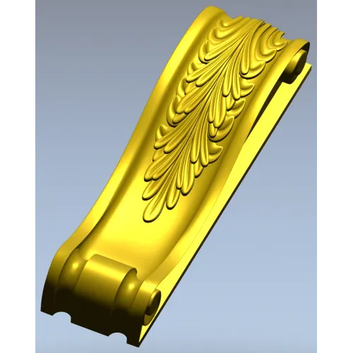 Acanthus Scroll Corbel - STL 3D model for CNC milling