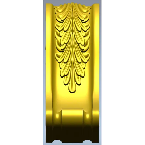 Acanthus Scroll Corbel - STL 3D model for CNC milling