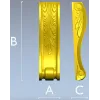 Acanthus Scroll Corbel - STL 3D model for CNC milling