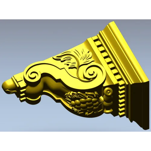 Regal Acanthus Corbel STL for CNC Milling