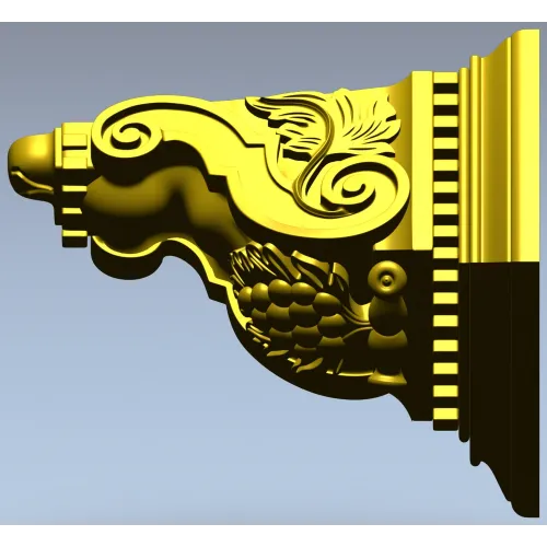 Regal Acanthus Corbel STL for CNC Milling
