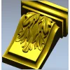 Кронштейн с акантом - 3D модель STL для ЧПУ