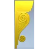 Classic Scroll Corbel STL for CNC