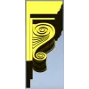 Classic Scroll Corbel STL for CNC