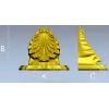 Кронштейн "Листовой Завиток" - 3D модель STL для ЧПУ