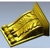 Classical Acanthus Corbel STL for CNC milling - high-relief 3D model