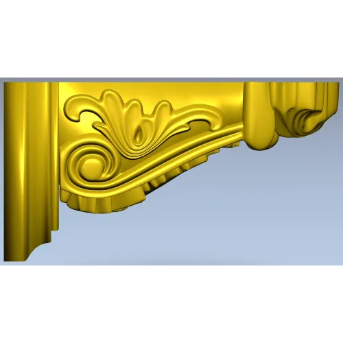 Imperial Acanthus Corbel STL 3D model for CNC