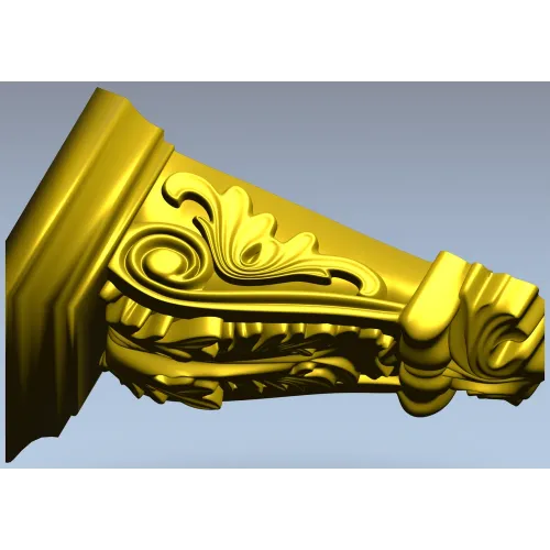 Imperial Acanthus Corbel STL 3D model for CNC
