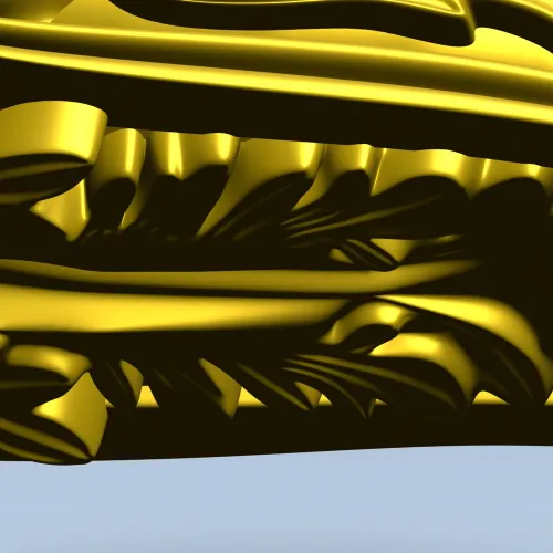 Imperial Acanthus Corbel STL 3D model for CNC