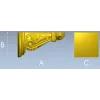 Imperial Acanthus Corbel STL 3D model for CNC