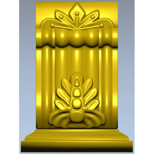 Regal acanthus corbel 3D STL for CNC milling