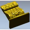 Regal acanthus corbel 3D STL for CNC milling