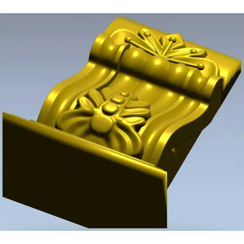 Regal acanthus corbel 3D STL for CNC milling