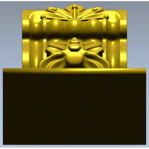Regal acanthus corbel 3D STL for CNC milling